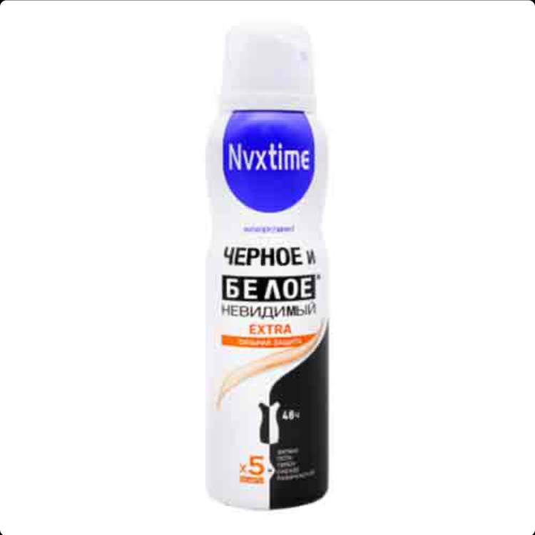 اسپری ضد تعریق نو ایکس تایم Nvxtime Extra Clear Invisible مناسب بانوان 150 میل