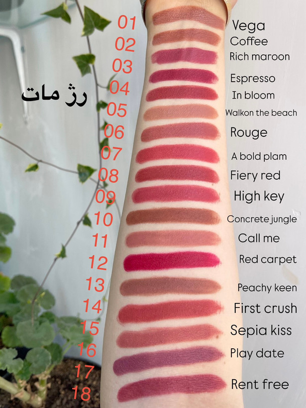 رژ لب مات و رژ لب خیس ش.ی،گ؛ل،م